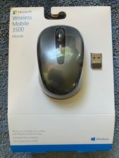 NEW Microsoft Wireless Mobile Mouse 3500 BlueTrack (LOCH NESS GRAY) picture