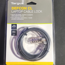 Targus DEFCON CL Combination Laptop Cable Security Lock PA410U 5.8 ft picture