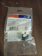 LEVITON | 61110-RE6 eXtreme 6+ QuickPort Connector, Category 6, Black picture