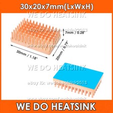 10/20pcs Small Useful Pure Copper WE DO HEATSINK Without or With Thermal Tapes picture