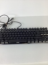 FL-ESPORTS GT87S 87 Key USB Wired Mechanical Keyboard Round Keycaps White Light picture