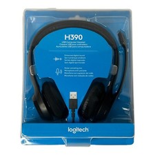 Logitech H390 Over-Head Comfort USB Headphones Noise-Canceling Microphone NIP picture