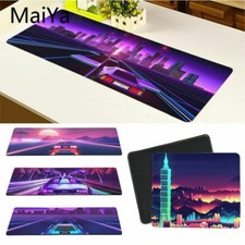 Vaporwave Style PC Gaming Mouse Pad Desk Keyboard Mat Retro 80's Synthwave picture