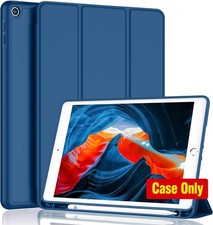 Tablet Case for iPad 9th/8th/7th Gen 10.2 Inch, Navy Blue, Soft Silicone Cover picture