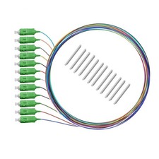 5er 12 Strand Single-Mode SC APC Fiber Optic Pigtails Sleeves 2.5-30mm Long picture