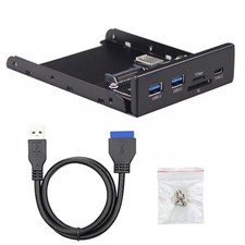 Front Panel 5Gbps Type-C USB 3.0 Micro SD/TF Desktop PC Host USB Docking Station picture