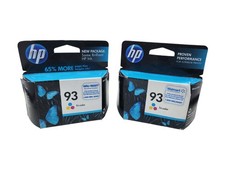 2 PACK Official HP 93 Tri-color Original Ink Cartridge NEW OLD STOCK 2009 2011 picture