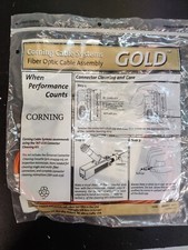 Corning Cable System GOLD  Fiber Optic Cable 5797-A-7792-3M   lOT OF 8 picture
