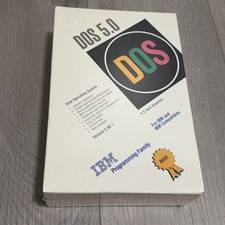 DOS 5.0 For IBM Version 5.00.1 Full DOS Upgrade Sealed in Plastic picture
