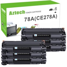 6 Pack CE278A Toner Compatible With HP LaserJet Pro M1536DNF P1606DN P1600 P1566 picture