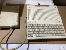 Vintage Apple IIc Computer A2S4000 & Mitac AD-3C External Floppy Drive *Untested picture