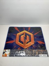 CyberPowerPC FPS Orange Blue Burst Fabric Gaming Mouse Pad ~ 14x12
