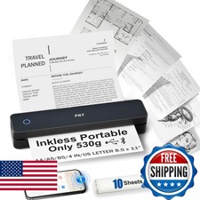 PRT MT610 Wireless Thermal Portable Printer Bluetooth for iPhone Android - Black picture