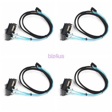 4Pcs Mini SAS SFF-8087 36P to 4 SFF-8482 15-Pin Connesctors W/ SATA Power Cable picture