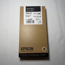 Genuine Epson Stylus Pro 4900 Photo Black T6531 Ink Cartridge 200ml New See Date picture