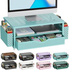 Desk Organizers and Accessories, Monitor Stand with Drawer and 2 Pen Holder, ... picture