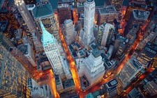 Landscape cityscape architecture building new york city Custom Gaming Mat Desk picture