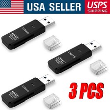 3Pcs USB 3.0 SD Card Reader for PC Micro SD to USB Adapter CardReader for Camera picture