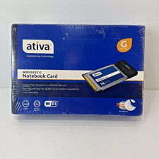 ATIVA Wireless G Notebook Card #926-357 32-bit 802.11g 400ft Range - New in Box picture