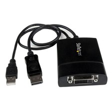 Startech DP TO DVI-D ADAPTER USB POWER 3YR picture