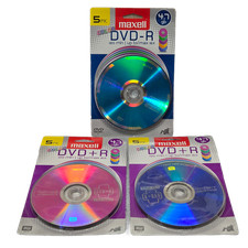 Maxell Color DVD-R & DVD+R 4.7GB 120min 16x Speed Blank Media Discs 3 (5 Packs) picture