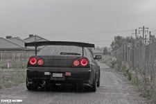 Cars nissan r34 skyline custom Desk Mat Stitched picture
