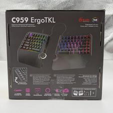 Cloud Nine C959 ErgoTKL Ergonomic Tenkeyless Mechanical Keyboard, Kailh Brown picture