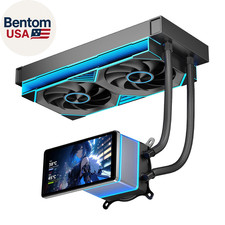 PF240 CPU Liquid Cooler 5.5 Inch LCD ARGB Infinity Mirror 240mm Black picture