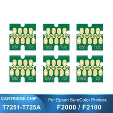 Replacement T7251-T725A Ink Cartridge Chip for Epson SureColor F2000 F2100 -6pc picture