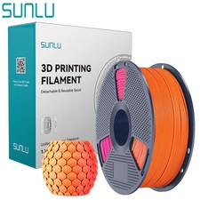 SUNLU Dual-Color Matte PLA 3D Printer Filament 1.75MM PLA 1KG/Roll Matte Texture picture