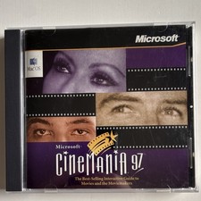 Microsoft Cinemania 97 CD-ROM PC Mac OS Vintage Movie Database Software picture