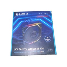 Lian Li UNI FAN TL Wireless 120mm Reverse Blade ARGB Case Fan Black 12RTL1W1B picture
