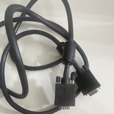 BMS VGA/SVGA D-Sub DE-15 15-Pin Male to Male Cable w/ Ferrite 1m Black picture