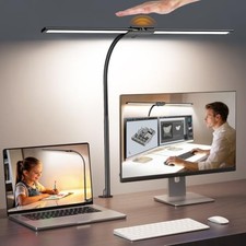 LED Desk Lamp with Clamp, Dual Head Eye-Caring Architect Desk Lamp | picture