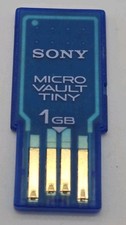 Sony 1 GB Micro Vault Tiny USB Flash Drive Blue - Sony BLU-RAY Storage  picture