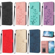 Flower Butterfly Wallet Cover Case for Oppo Find X9 A78 A38 A74 A79 Realme 14 picture