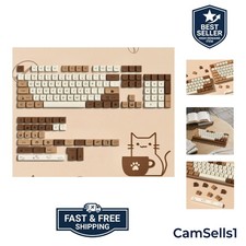 Cute PBT keycaps,Coffee Cat, XDA Profile Keyboard Keycaps picture