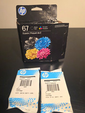 HP 67 Genuine Original Inkjet Ink Cartridges 2-Pack Black/Tri-Color picture