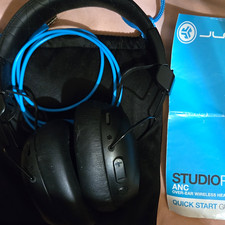 JLab Studio Pro ANC Over-Ear Bluetooth Headphones w/ ANC Mic 3.5mm Black/Blue picture