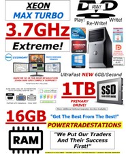 DELL TRADING COMPUTER 4MONITOR INTEL XEON 3.70GHz MaxTurb 1TBSSD DVDRW W10 picture