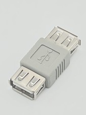 USB 2.0 Slim Gender Change F-F Type-A Female-Female Adapter Coupler picture