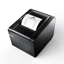 80mm USB Thermal POS Receipt Printer Black picture