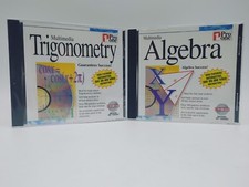 Sealed NIP Multimedia Trigonometry by Pro One CD-ROM 1995 w Algebra cd picture