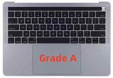 OEM MacBook Pro 13 2016 2017 A1706 Topcase Space Grey Grade A Palmrest Keyboard picture