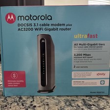 Motorola MG8702 DOCSIS 3.1 Cable Modem Router Combo AC3200 | 4-Port 3.2 Gbps picture