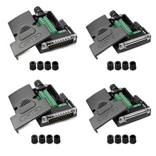 4 PCS DB25 Solderless Breakout Connector RS232 Serial Terminal Block Kit picture