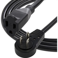 StarTech 10ft Power Extension Cord, 16AWG, Black (RTPAC10110) picture