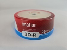 Imation BD-R 25GB 4X 25 Pack White Inkjet Hub Printable Blu-ray Discs Sealed picture