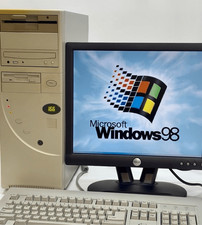 Vintage 1990s PC Tower IBM 6x86L 32MB RAM 2.5 GB HDD Retro Gaming Windows 98 SE picture