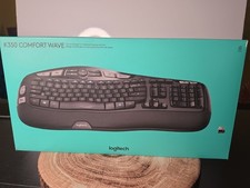 Logitech K350 Comfort Wave Wireless Ergonomic Keyboard QWERTY English Black- NEW picture